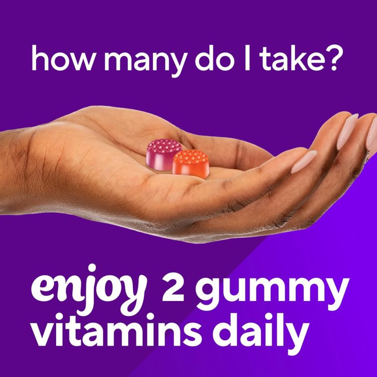 vitafusion Vitamin D3 Gummies, Bone and Immune Support, Peach, Blackberry, Strawberry Flavored, 50 mcg D3 Gummy Vitamin Supplement, 75 Day Supply, 150 Count - Image 7