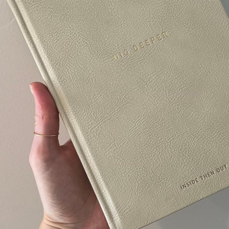 INSIDE THEN OUT Dig Deeper Journal - Guided Daily Journal With 180 Undated Prompts for Intention, Healing, Growth, Gratitude, Self Love & Discovery , Wellness, and Mindfulness - Self Care Routine Gift for Women and Men - Image 4