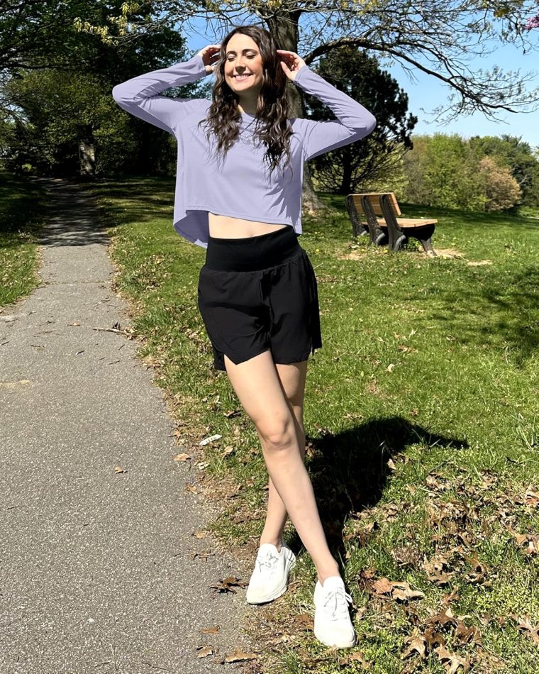 G4Free Long Sleeve Workout Tops for Women Sun Shirts Crop Tops UPF 50+ Hiking Running Athletic Lightweight - Image 2