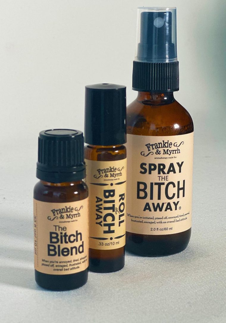 Frankie & Myrrh | The Bitch Kit Trio | Aromatherapy Spray, Roll-on and Blend for Irritability | Bergamot, Geranium, Lavender, Frankincense Essential Oils | Natural Perfume - Image 5