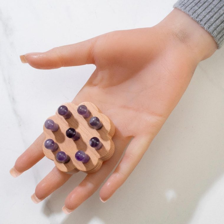 KALIFANO Amethyst Massage Tool for Deep Tissue Relaxation, Spiritual Healing, and Stress Relief - Promotes Inner Peace and Tranquility (Family Owned Business) - Image 3
