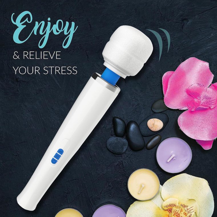 Therapeutic Cordless Massager - Powerful Massage Tool Handheld 8 Speeds 20 Patterns - Rechargeable Hand Massagers for Sore Muscles - Hand Held Massage Tool for Neck & Back - Image 2