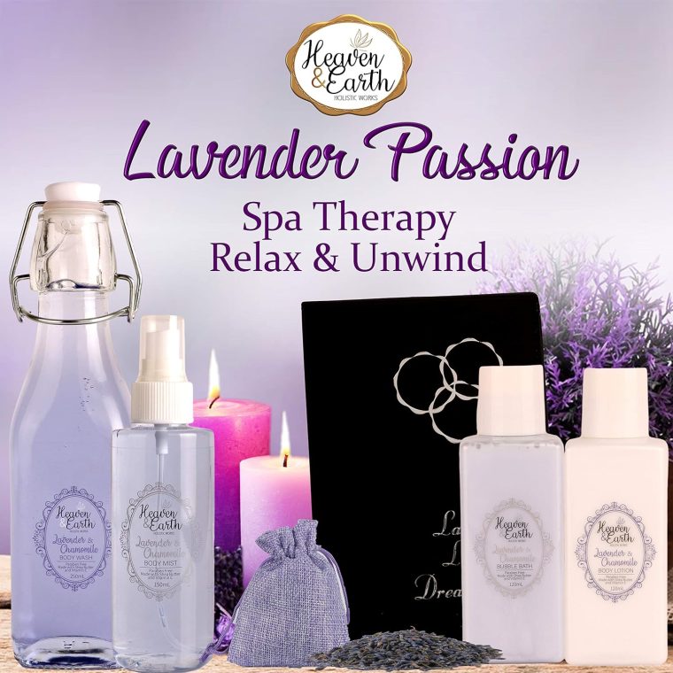 Birthday Gift Basket for Women. Lavender Pampering Gift Basket! All Inclusive Spa Bath Gift Set for Relaxing, Self Care, Meditation Gifts for Her Gift Bath Set for Mind & Body Stress Relief! - Image 6