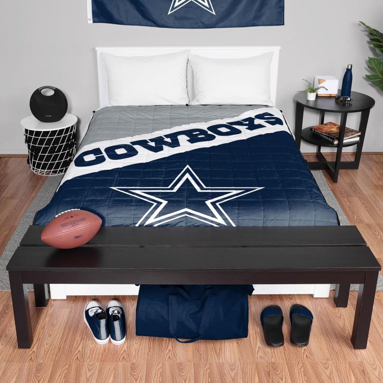 FOCO NFL Team Color Wordmark Weighted Blanket 60" x 80" - Image 6