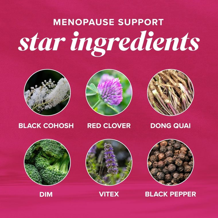 Menopause Vitamins Beadlets with Black Cohosh, Red Clover & More | Hot Flashes, Night Sweats & Mood Support | Menopause Supplements for Women with Dong Quai, Chaste Tree Berry & DIM | Non-GMO 30ct - Image 3