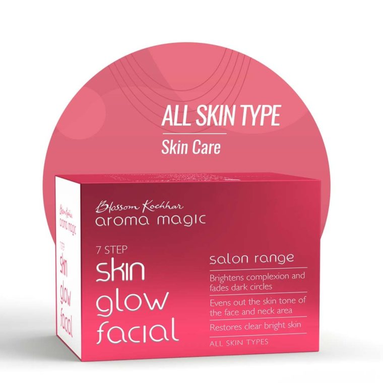 Skin Glow Facial Kit - Multi Use | 7 Steps Skincare Set | Reduces Dark Circles | Gently Removes Dead Skin | Restores Clear & Radiant Skin