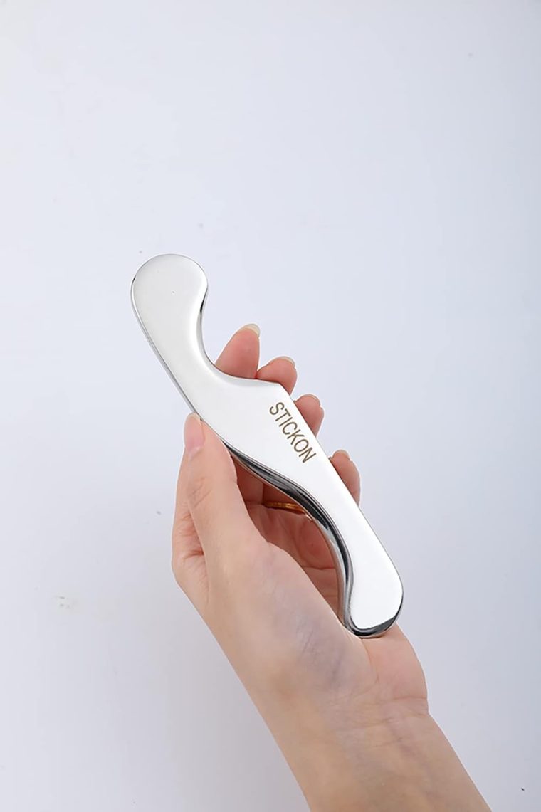 STICKON Stainless Steel Gua Sha Muscle Scraper Tools Set 3 in 1 Scraping Massage Tools for Physical Therapy, IASTM Tools Massage Scraper Kit, Soft Tissue Mobilization Tool (STICKON-38) - Image 3