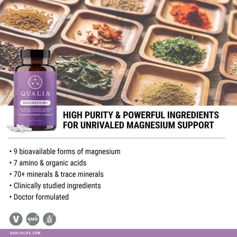 Qualia Magnesium+ | Doctor-Formulated. Premium Formula | High Bioavailability | 10 Forms of Magnesium & 70+ Minerals | Relaxed Mood, restful Sleep, & Exercise Recovery - Image 6