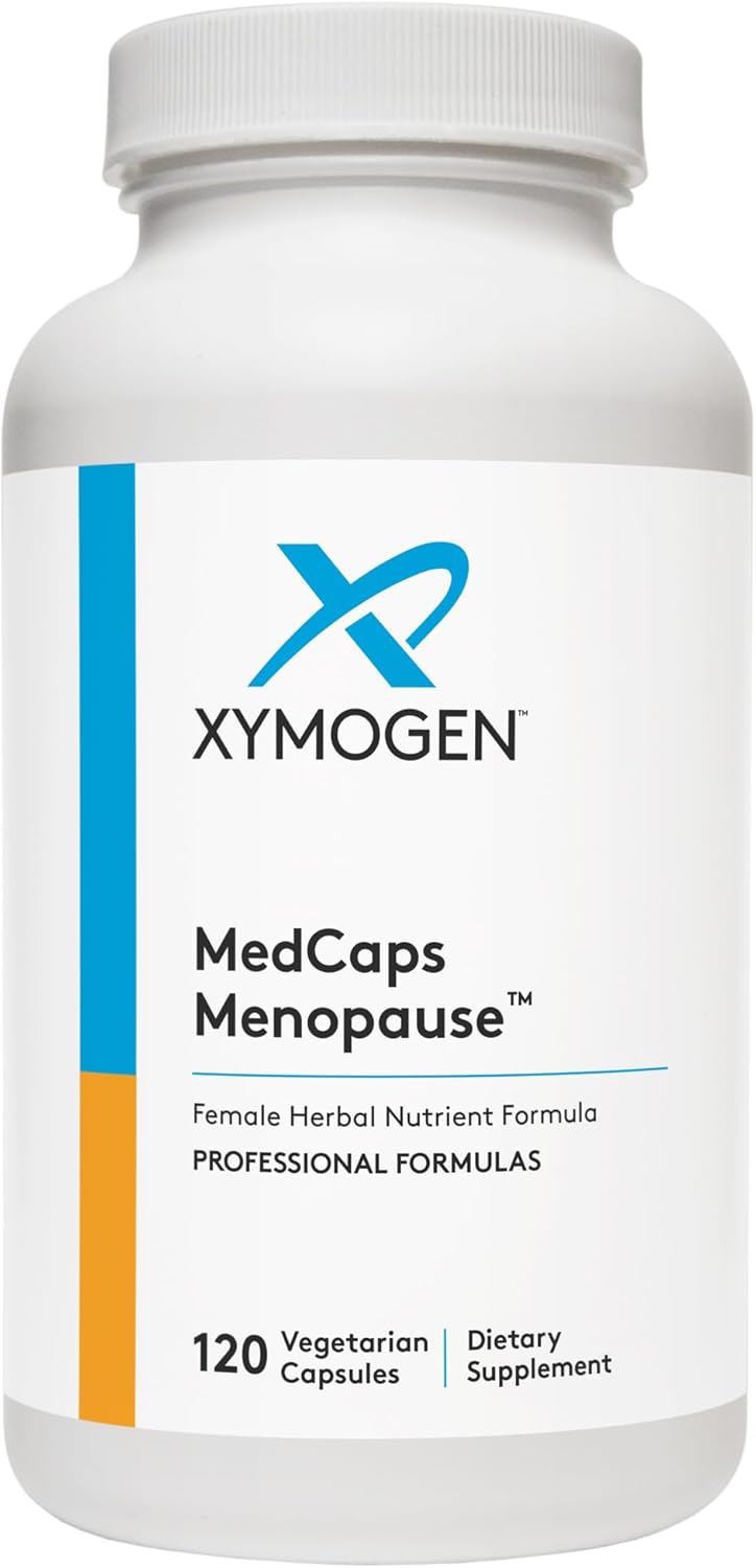 XYMOGEN Medcaps Menopause - Menopause Supplements for Women - Made with Dong Quai, Isoflavones, Ginseng Extract, Licorice Root + Black Cohosh - Gluten Free (120 Capsules)