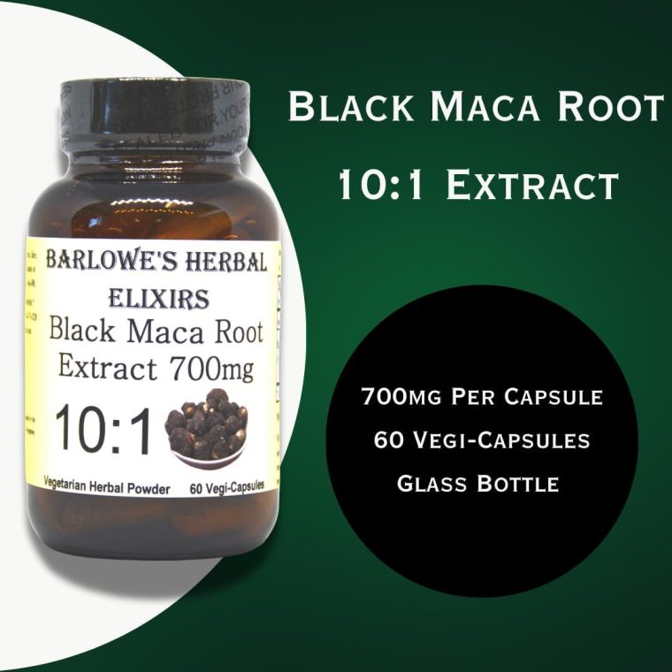 Barlowe's Herbal Elixirs Black Maca | Peruvian Maca Root Extract | 700 mg per Capsule | 60 Veggie Capsules (Vegan, Kosher, Halal) | | Glass Bottle | Third Party Tested - Image 3