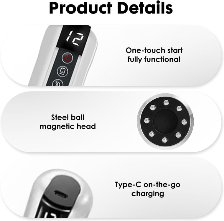 Ellulite Massage Tool, Anti Cellulite Massager-Cupping Kit for Massage Therapy, 12 Speed Adjustable Suction Cupping Therapy Set for Belly, Thighs, Arms, Butt - Image 5