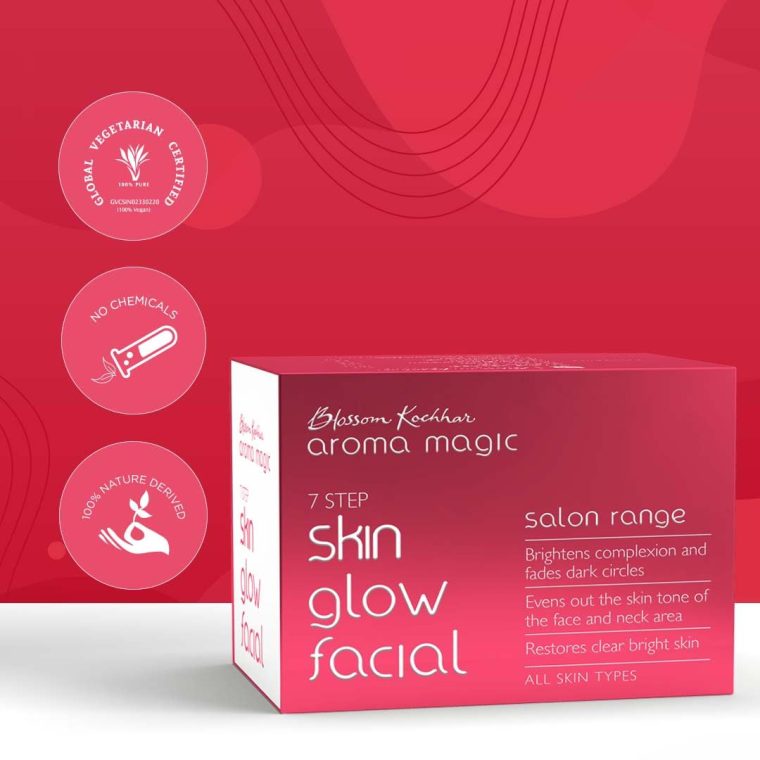 Skin Glow Facial Kit - Multi Use | 7 Steps Skincare Set | Reduces Dark Circles | Gently Removes Dead Skin | Restores Clear & Radiant Skin - Image 4