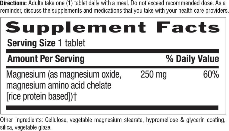 Country Life, Chelated Magnesium 250mg, Supports Bone and Immune Health, Daily Supplement, 240 ct - Image 5