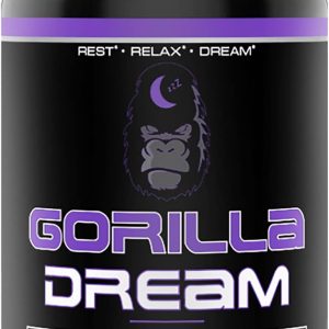 Gorilla Mind Dream Sleep Supplement (120 Capsules) - Nootropic Infused Comprehensive Sleep & Recovery Supplement - GABA, Melatonin, Valerian Root, Magnesium, L-Theanine, Sensoril, Ashwagandha & More