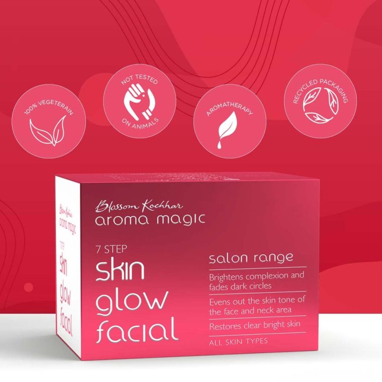 Skin Glow Facial Kit - Multi Use | 7 Steps Skincare Set | Reduces Dark Circles | Gently Removes Dead Skin | Restores Clear & Radiant Skin - Image 3