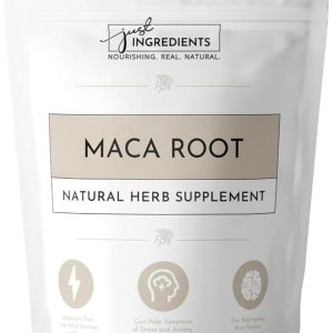 JUST INGREDIENTS Organic Maca Root Powder | 100 Servings | 100% Organic & Vegan Superfood | Supports Natural Wellness and Hormonal Balance | No Artificial Additives