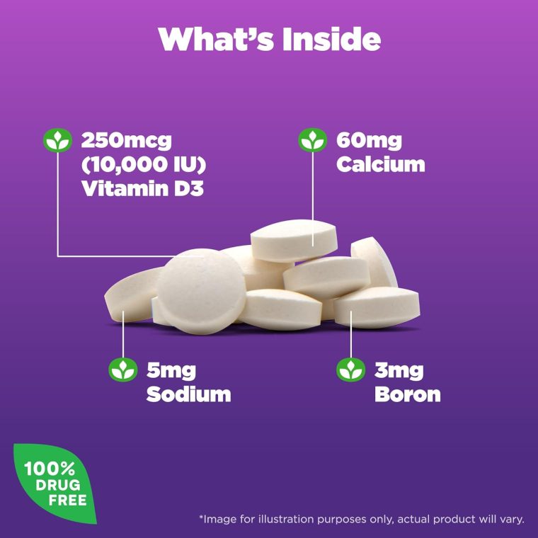 Natrol Vitamin D3 10,000 IU Tablets, Support Your Immune Health, 60 Count - Image 5