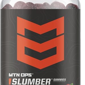 MTN OPS Slumber Gummies Sleep Aid, 120 Melatonin Gummies with Chamomile & Tart Cherry, Mixed Berry Flavor & Naturally Gluten Free
