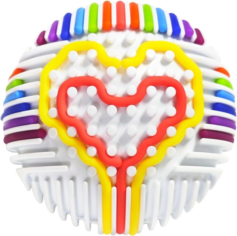 Sensory Fidget Toys, Sensory Activity Ball for Autism, ADHD, Calming, Stress, Anxiety Relief | Sensory Activity Board Travel Toys for Kids Toddlers 3+ with 16 Silicone Strings