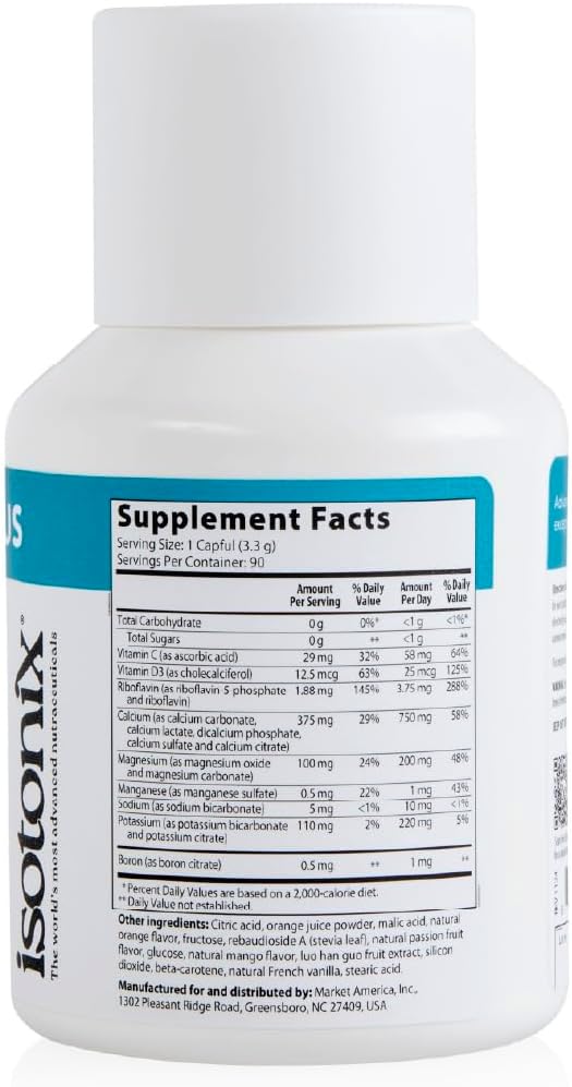 Isotonix Calcium Plus – Calcium, Magnesium, Vitamin D3, Vitamin C & Boron Supplement for Bone, Muscle, and Cardiovascular Health – 90 Servings – Natural Orange-Mango Flavor - Image 8
