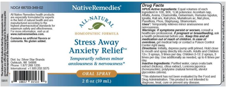 Native Remedies Stress Away for Adults and Children 2+, Chamomile, Passion Flower, Stress Relief Supplement, Mood Support, Dropper – 30 Day Supply - Image 4
