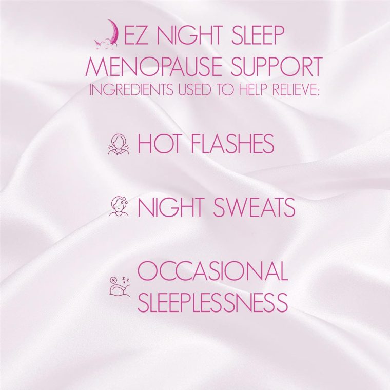 EZ Nite Sleep Menopause Oral Spray – Fast-Acting Menopause Symptom Relief with Black Cohosh, Wild Yam, Flaxseed, Melatonin, Valerian Root - 1 Month Supply - Image 5