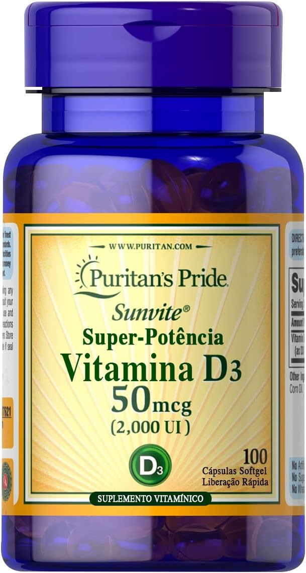 Puritan's Pride Vitamin D3 2000 IU-100 Softgels