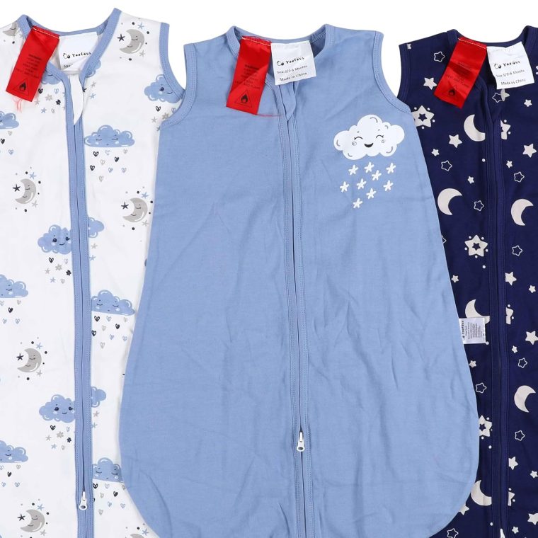 Yoofoss Baby Sleep Sack 0-6 Months Baby Wearable Blanket 100% Organic Cotton 2-Way Zipper TOG 0.5 Toddler Sleeping Sack 3, Lightweight Sleep Sacks for Babies - Image 8