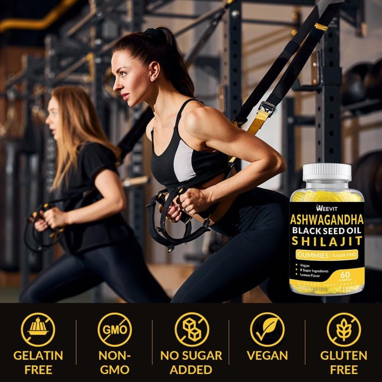 Ashwagandha Gummies, Shilajit Black Seed, Sea Moss, Maca Root, Turmeric, All in One Supplement - Image 6