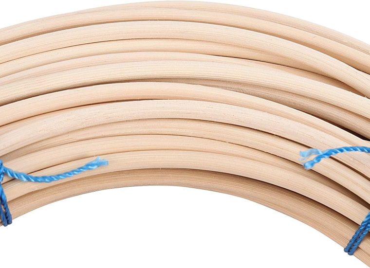 ZOENHOU 22 Yard 1/5 Inch Reed Spline, Durable Wicker Repair Kit, Natural Pliable Cane Webbing Material for Aromatherapy Stick Basket Weaving Winding Layering Modeling - Image 5