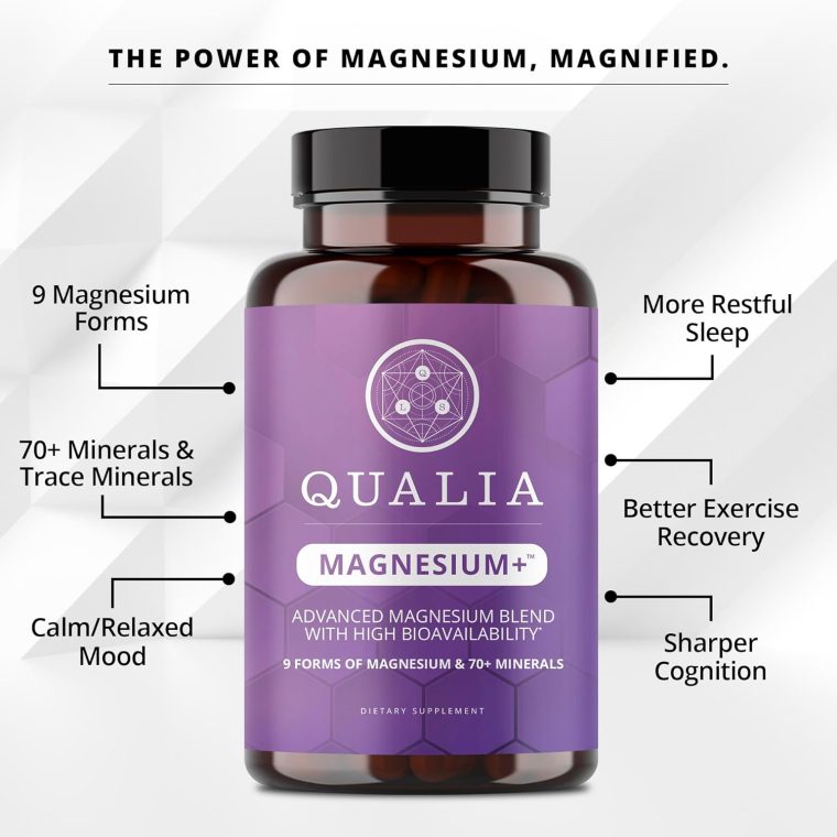 Qualia Magnesium+ | Doctor-Formulated. Premium Formula | High Bioavailability | 10 Forms of Magnesium & 70+ Minerals | Relaxed Mood, restful Sleep, & Exercise Recovery - Image 5
