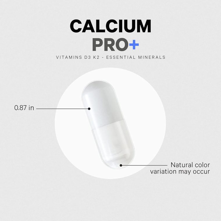 Codeage Calcium 250mg Supplement, Vitamin D3, Magnesium, Zinc, Copper, Boron, Vitamin K2-2-Month Supply - Elemental Calcium Pills & High Calcium Vitamins, Non-GMO - 120 Capsules - Image 3