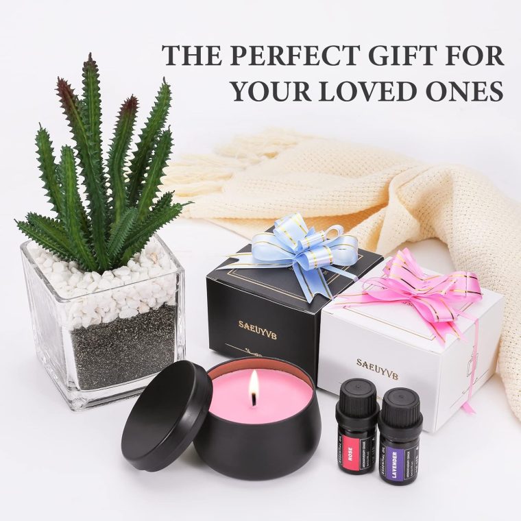 SAEUYVB Candle Making Kit for Adults with Hot Plate, DIY Starter Soy Candle Making Supplies/Kit - Perfect as Home Decorations（Black） - Image 5