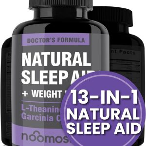 Natural Sleep Aid Supplements with Magnesium,L theanine & Garcinia | Sleep Pills for deep & Restful Sleep for Adults | Non-Habit-Forming | Helps Fall Asleep Fast Stay Asleep Longer | 60 Tabs