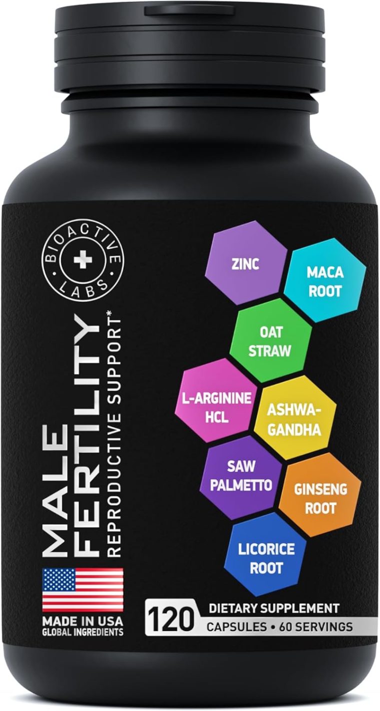 Fertility Supplements for Men - Zinc, Maca, Ashwagandha, L-Arginine - Male Vitality Conception for Him - Count and Motility Pregnancy Aid - Vitamins and Male Fertility Support Supplement - 120 Pills - Image 9