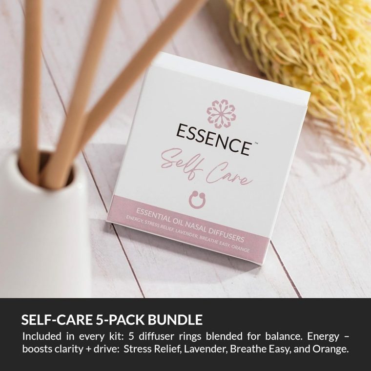 Essence Travel Amenity Kit - Compact Wellness Organizer with 5 Nasal Diffusers + 9 Traveler Comfort Essentials for Flights, Hotels & Adventures - Wearable Aromatherapy Self-Care On the Go - Image 6