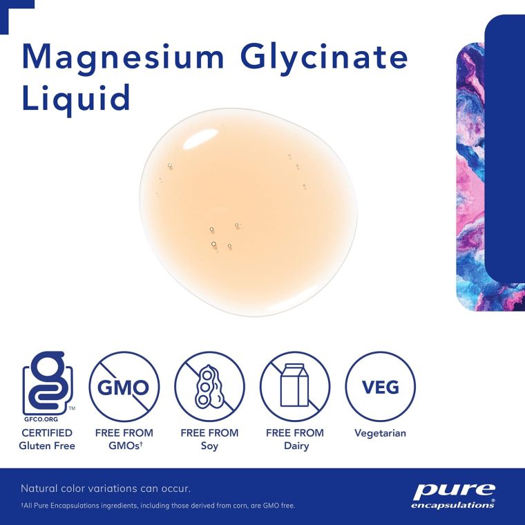 Pure Encapsulations Magnesium Glycinate Liquid - Supports Bone Health & Heart Health* - Vegan, Gluten Free & Non-GMO - 16.2 fl oz - Image 3