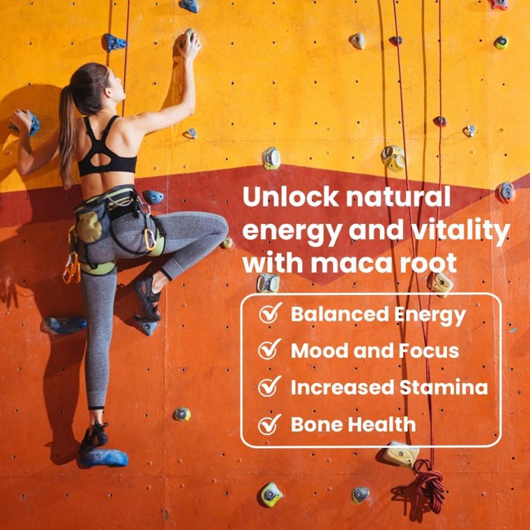 Sanar Naturals Maca Root Powder 1000 mg - Supports Energy, Stamina, Focus and Mood for Women & Men - Maca Root Supplement, Non-GMO, Gluten-Free, 120 Capsules - Image 3
