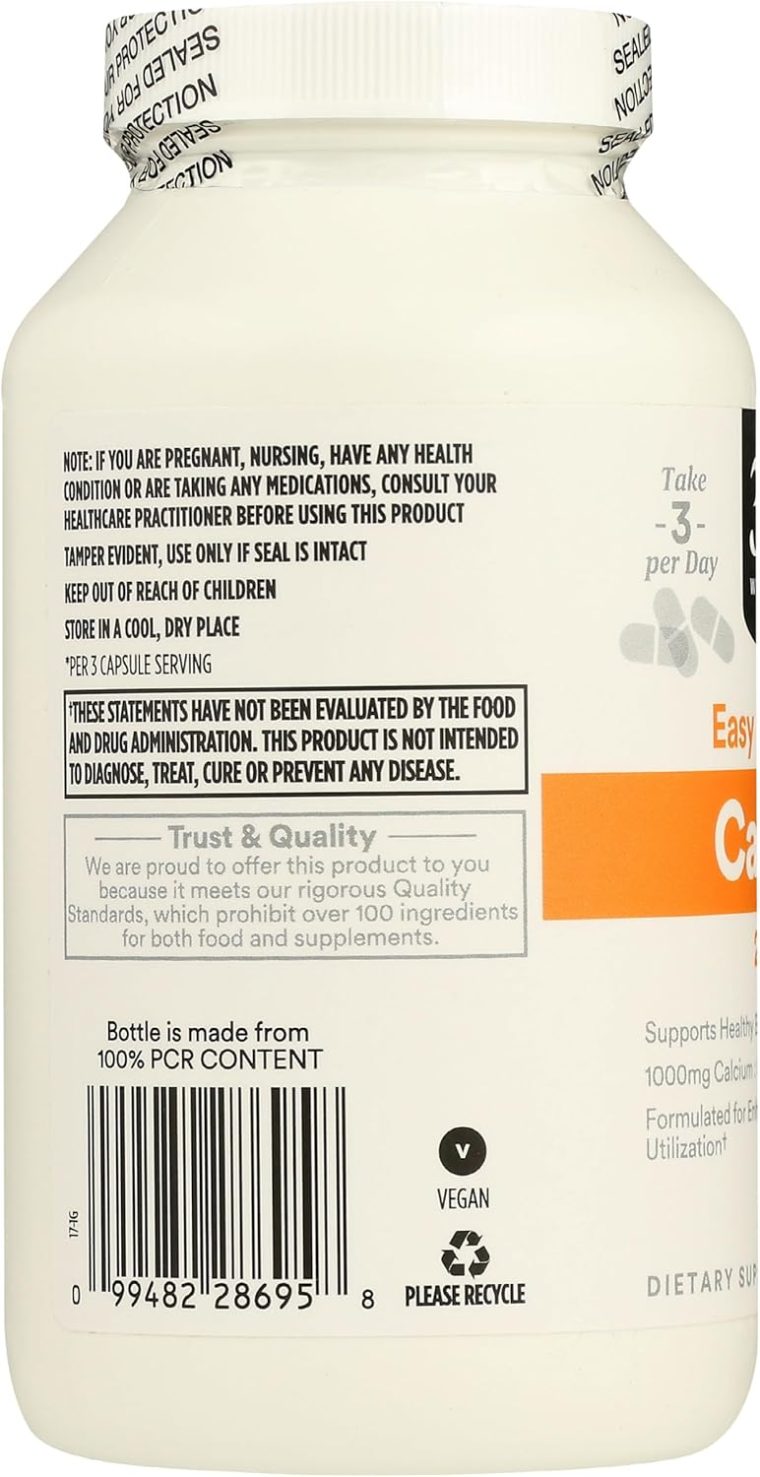 365 by Whole Foods Market, Cal-Mag 2:1 Ratio, Easy-to-Swallow Vegan Capsules, 250 Count - Image 5