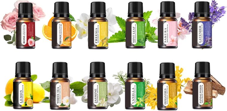 Family-Sized Aromatherapy Kit,12 Water-Soluble Essential Oils (120ml) for Diffusers & Humidifiers,Bulk Refill Year-Round Stress Relief, Sleep & Energy Boost (Lavender, Mint, Cherry Blossom + More!) - Image 2