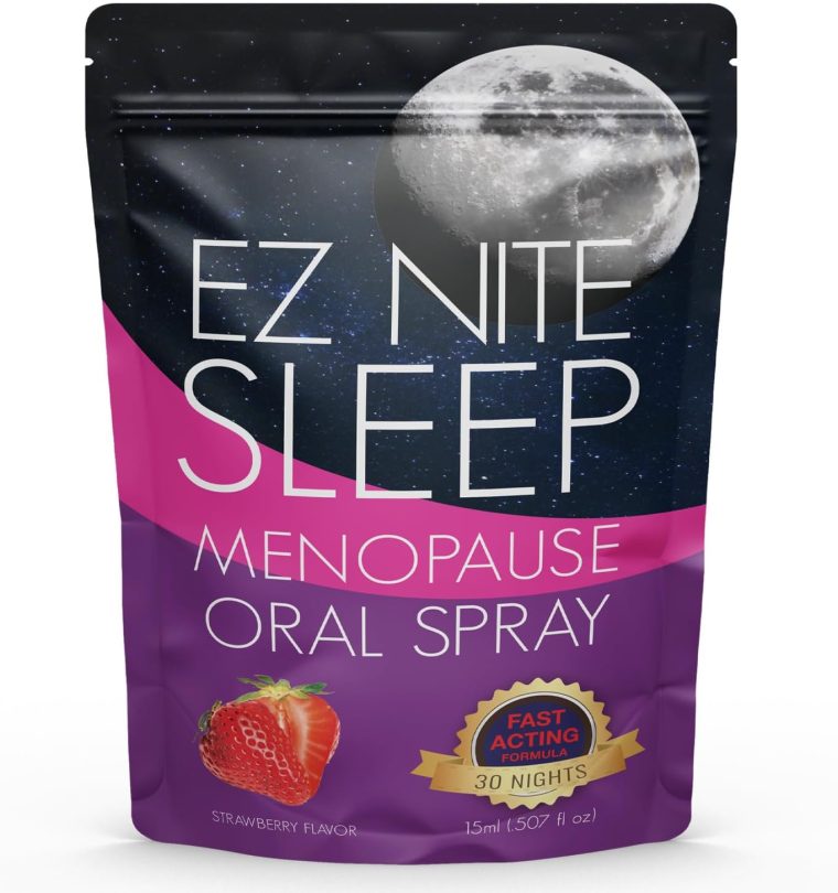 EZ Nite Sleep Menopause Oral Spray – Fast-Acting Menopause Symptom Relief with Black Cohosh, Wild Yam, Flaxseed, Melatonin, Valerian Root - 1 Month Supply - Image 3