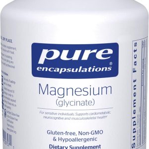 Pure Encapsulations Magnesium (Glycinate) - Supplement to Support Stress Relief, Sleep, Heart Health, Nerves, Muscles, and Metabolism* - with Magnesium Glycinate - 360 Capsules