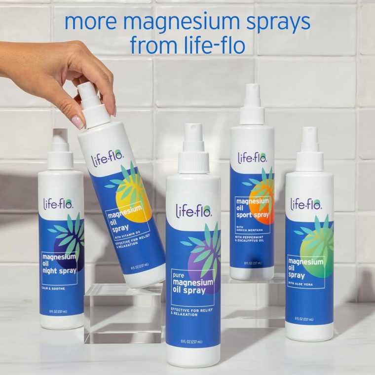 Life-Flo Pure Magnesium Oil for Feet and Body - 100% Pure Magnesium Spray from The Ancient Zechstein Seabed - Magnesium Oil Spray for Feet, Relaxing & Rejuvenating Muscles & Joints - 8 oz - Image 6