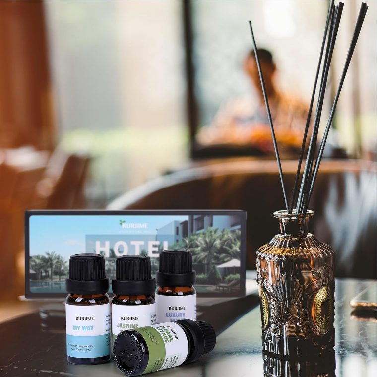 Fragrance Oils, Hotel Collection Diffuser Oil, Luxury Hotel Essential Oil Set for Diffuser, Soap & Candle Making Scents - Luxury Night, Jasmine & Mint, Lemon & Thyme, White Tea, Floral Citrus, My Way - Image 5