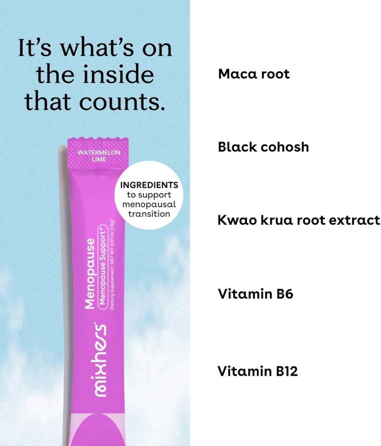 Menopause - Menopause Support Drink Mix - Women's Menopause Supplements - Hormone Balance Multivitamin - With Maca Root & Black Cohosh - Sugar Free - Vegan - 15 Drink Packets - Watermelon Lime - Image 4