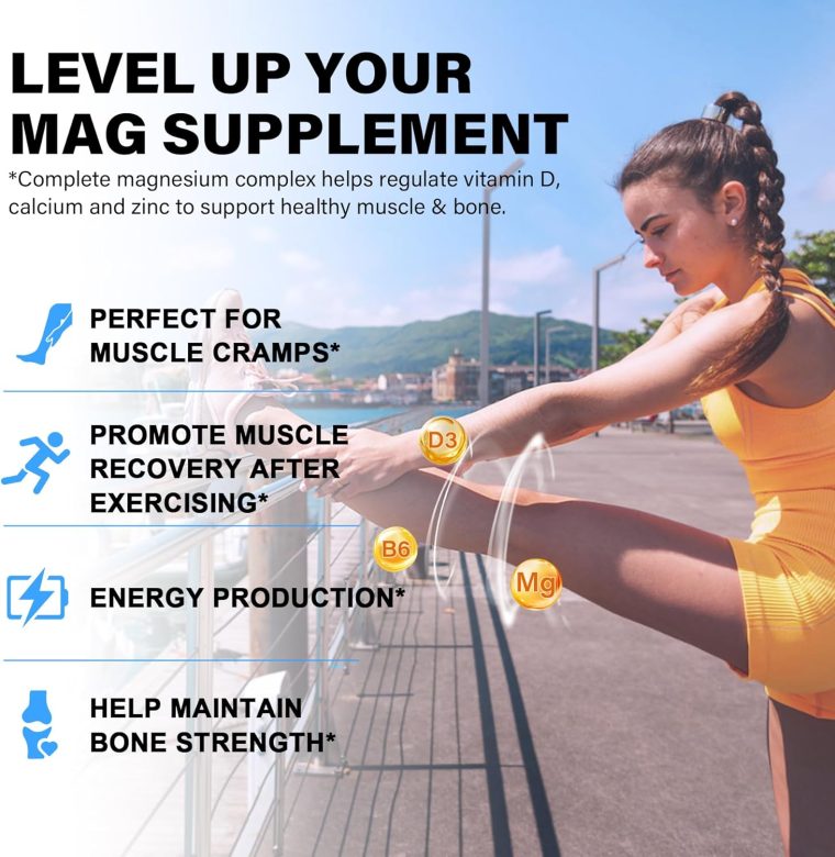 Magnesium Complex Supplement 8 Forms, 500mg Magnesium Glycinate, Malate, Citrate, High Absorption Mg for Calm, Sleep, Mood & Healthy Muscle, Pack of 2, Total 120 Vegan Capsules - Image 4