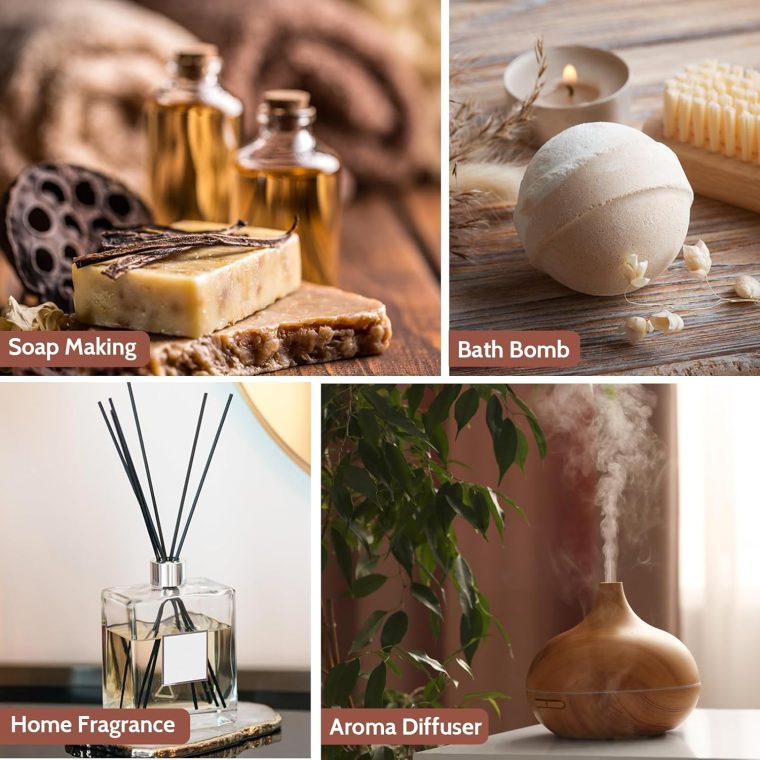 Fragrance Oils, Hotel Collection Diffuser Oil, Luxury Hotel Essential Oil Set for Diffuser, Soap & Candle Making Scents - Luxury Night, Jasmine & Mint, Lemon & Thyme, White Tea, Floral Citrus, My Way - Image 6