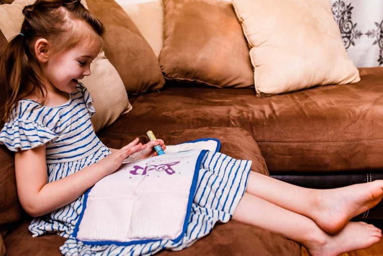 LakiKid Writable Weighted Lap Pad for Kids – 3lbs Writable Lap Heavy Blanket for Classroom, Travel, Calming & Relaxation, Weighted Blanket for Adults & Kids to Support Focus & Sensory Learning - Image 8