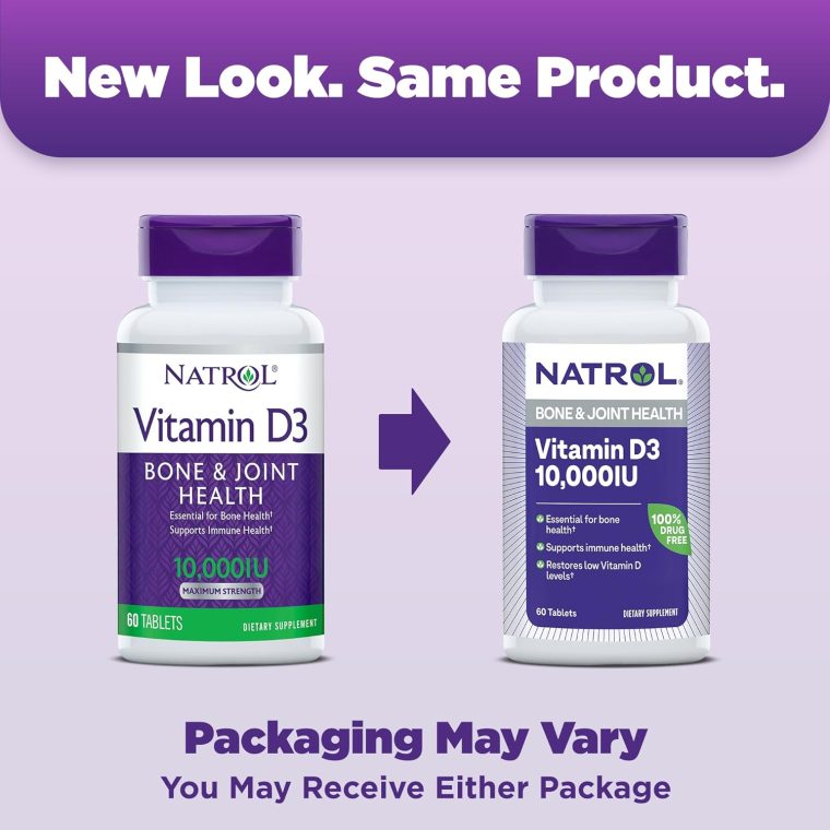 Natrol Vitamin D3 10,000 IU Tablets, Support Your Immune Health, 60 Count - Image 4