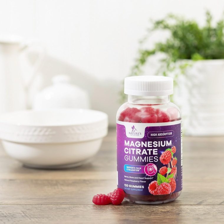 Magnesium Gummies Supplement - High Absorption Magnesium Citrate Supplement for Adults & Kids - Nature's Calm Magnesio Gummy Dietary Supplements for Bone, Muscle Health, Heart Support - 120 Gummies - Image 9